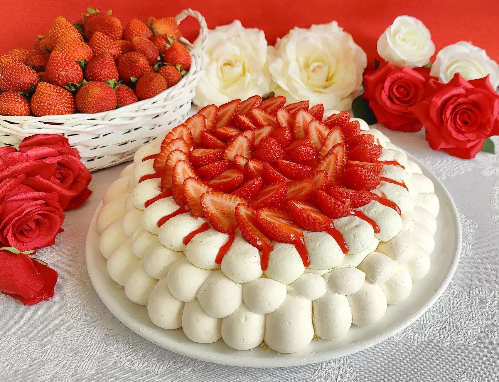 Strawberry Pavlova