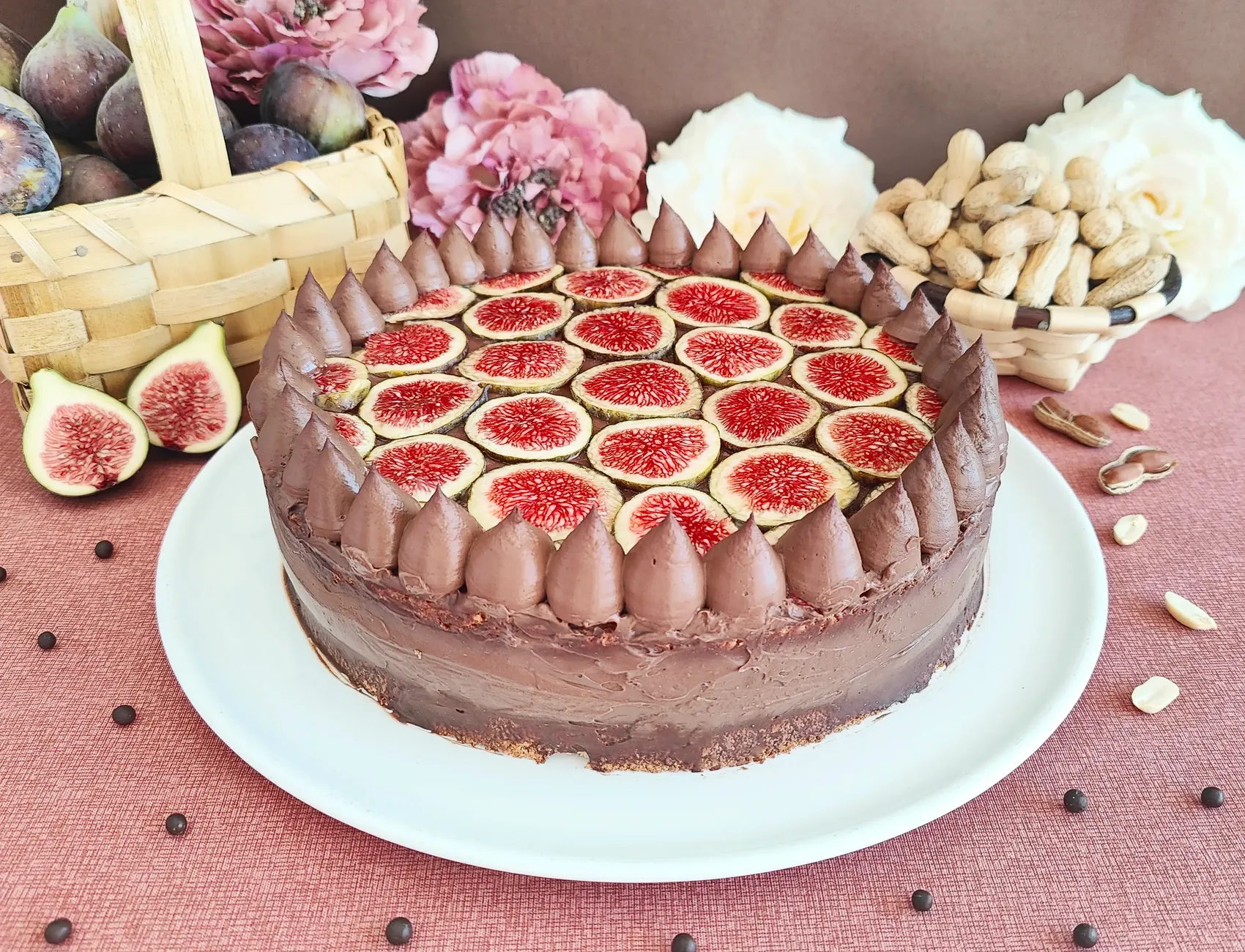 Fig peanut chocolate daquoise
