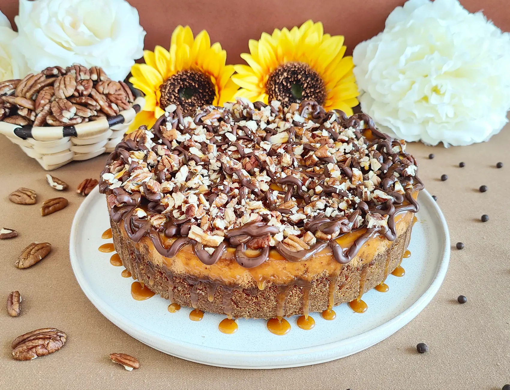 Turtle cheesecake