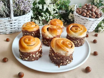Brioche con crema de avellana
