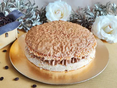 Brioche with coffee cream