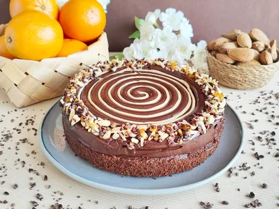 Almond orange chocolate cake