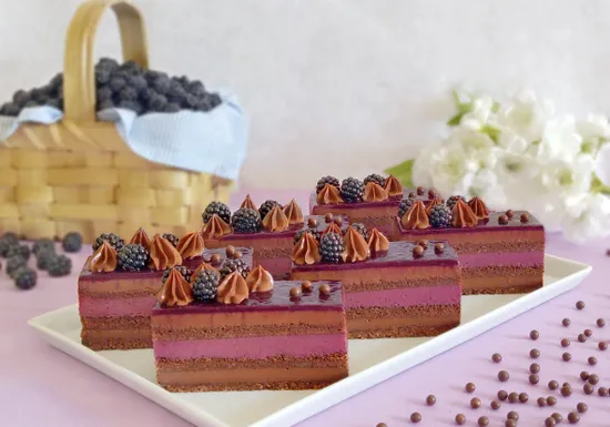 Blackberry Opera cake