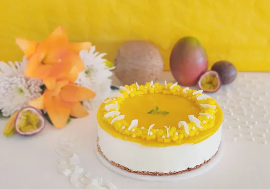 Passion fruit Mango Cheesecake