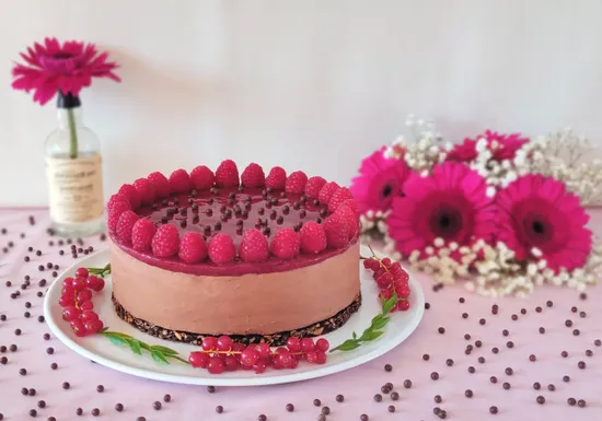 Raspberry Chocolate Cheesecake