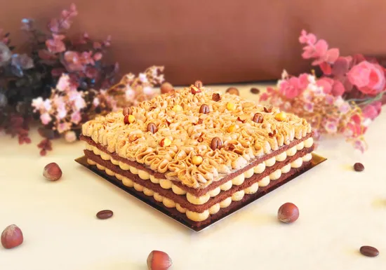 Coffee hazelnut cake