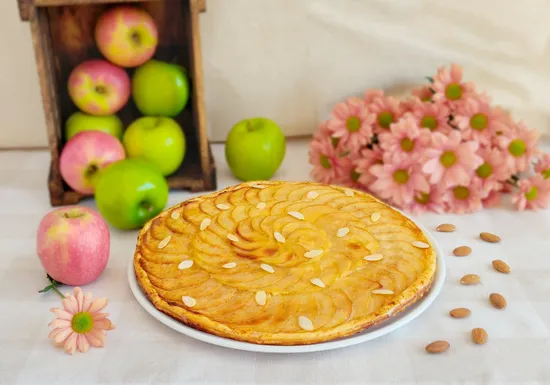 Tarta de manzana y hojaldre