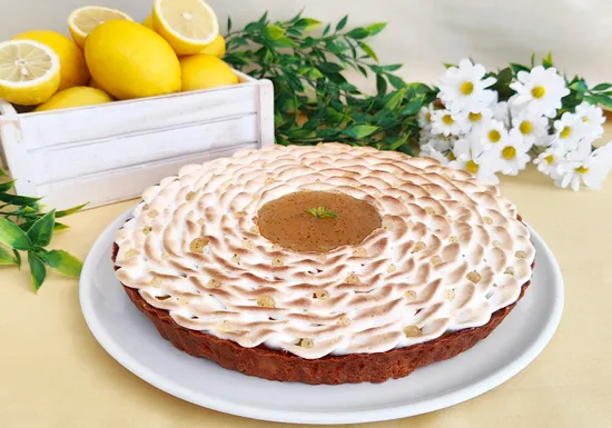 Tarta de limón y merengue