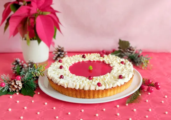 Tarta de arándanos rojos