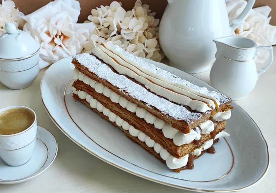 Vanilla caramel Mille feuille