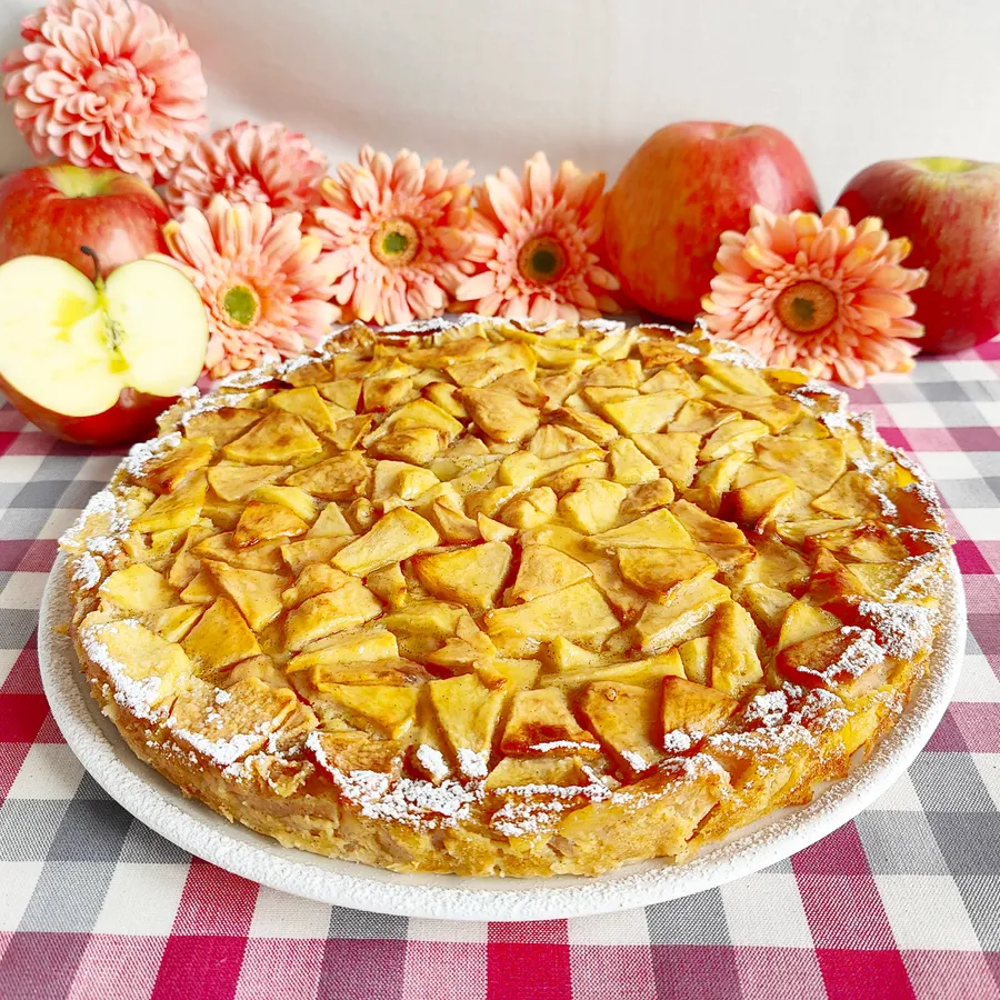 Tarta de manzana rústica