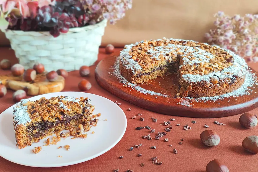 Torta sbriciolata de gianduja