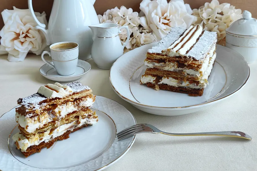 Vanilla caramel Mille feuille