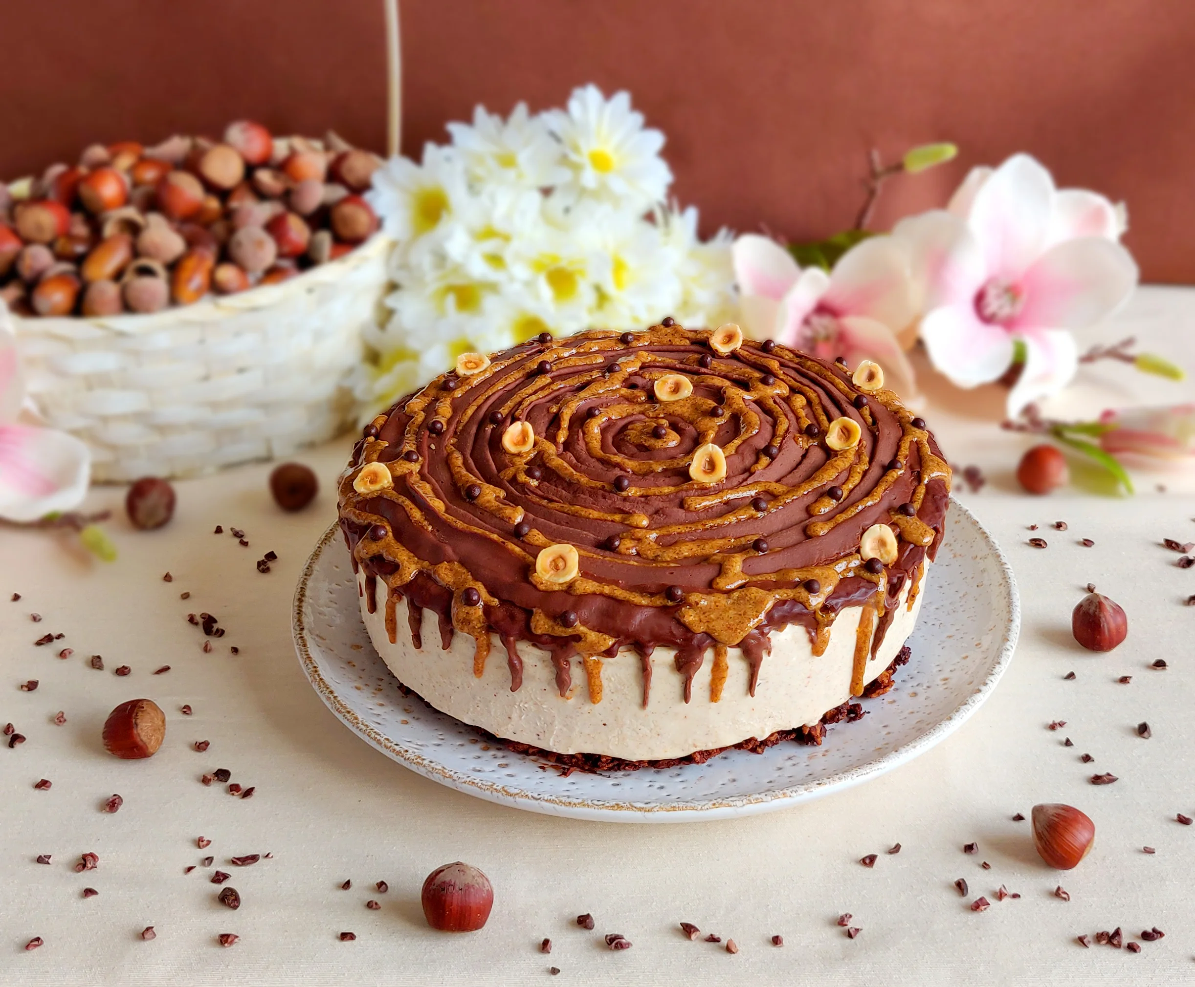 Hazelnut chocolate cheesecake