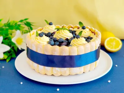 Lemon Blueberry Charlotte