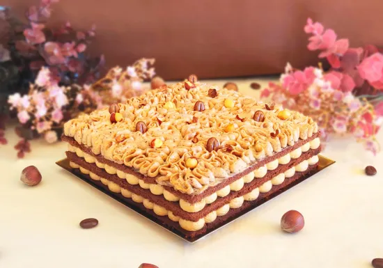 Coffee hazelnut cake