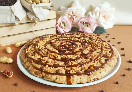 Giant peanut chocolate coffee toffee cookie