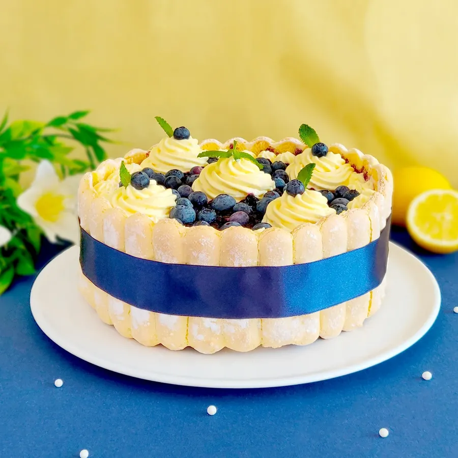 Lemon Blueberry Charlotte